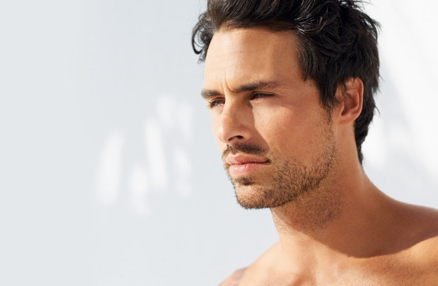 Fighting Dull Skin: How to Restore a Healthy Glow. Close up of handsome man with healthy, glowing skin