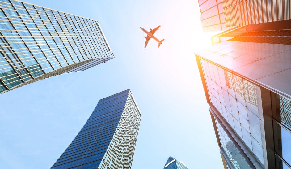 Combat Jetlag: Looking up at airplane